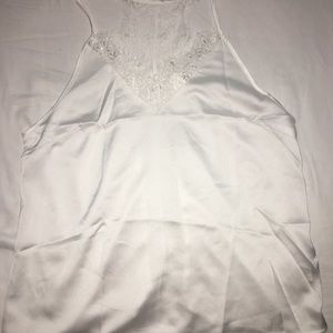 A white silk shirt